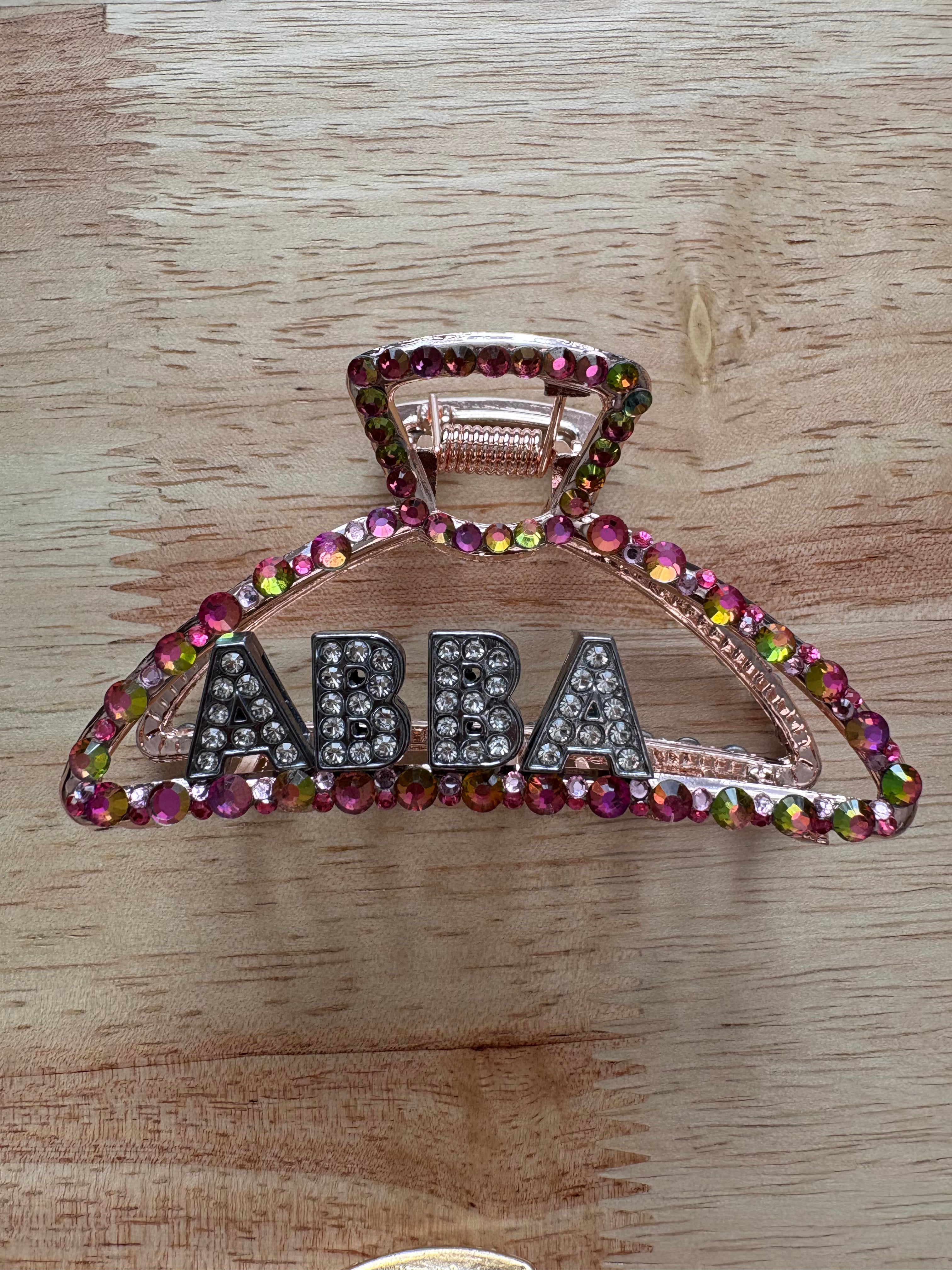 Adorned in Him Handcrafted Pearl & Gem Faith Claw Clip (Pre-Order)