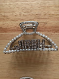 Adorned in Him Handcrafted Pearl & Gem Faith Claw Clip (Pre-Order)