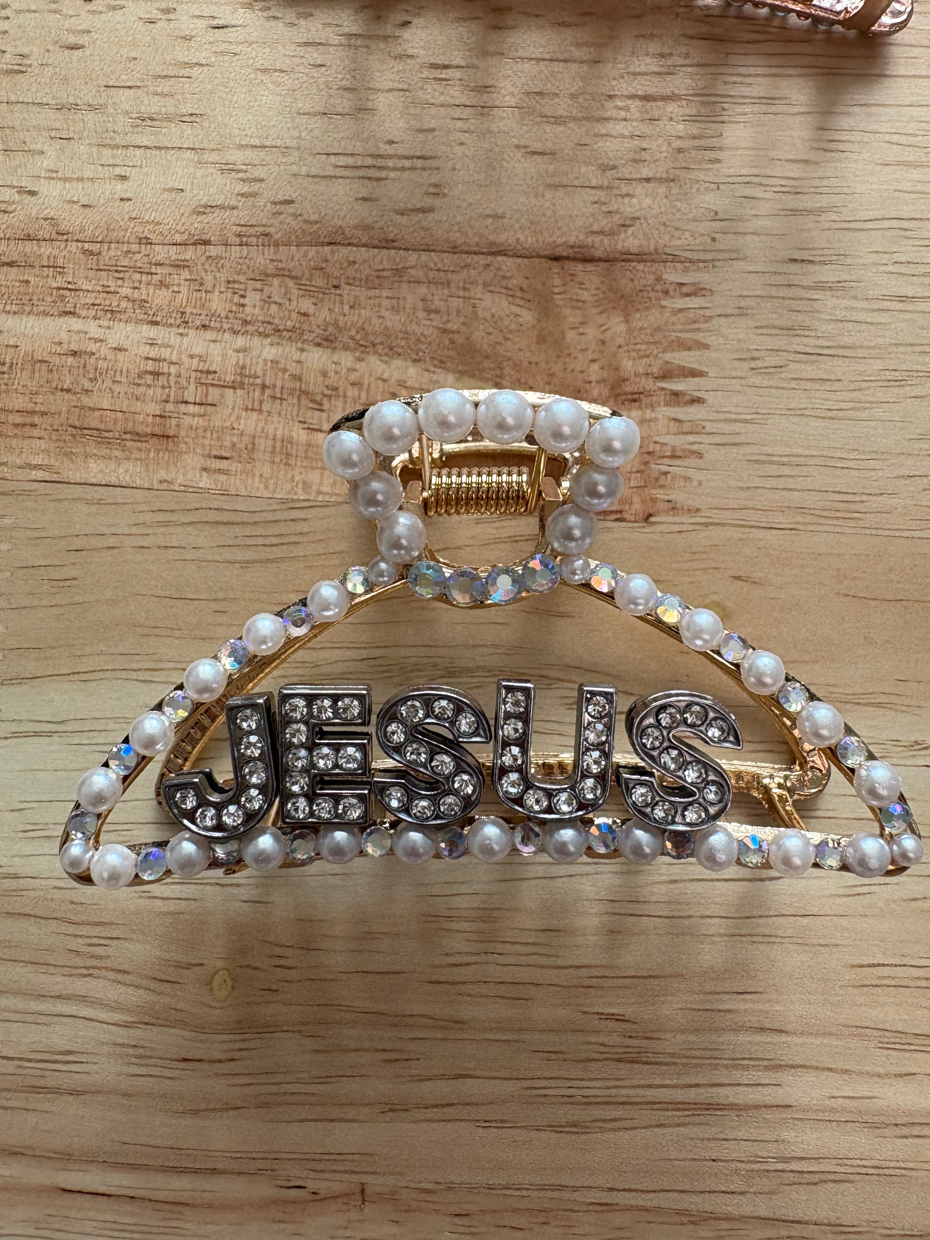 Adorned in Him Handcrafted Crystal Faith Claw Clip (Pre-Order)